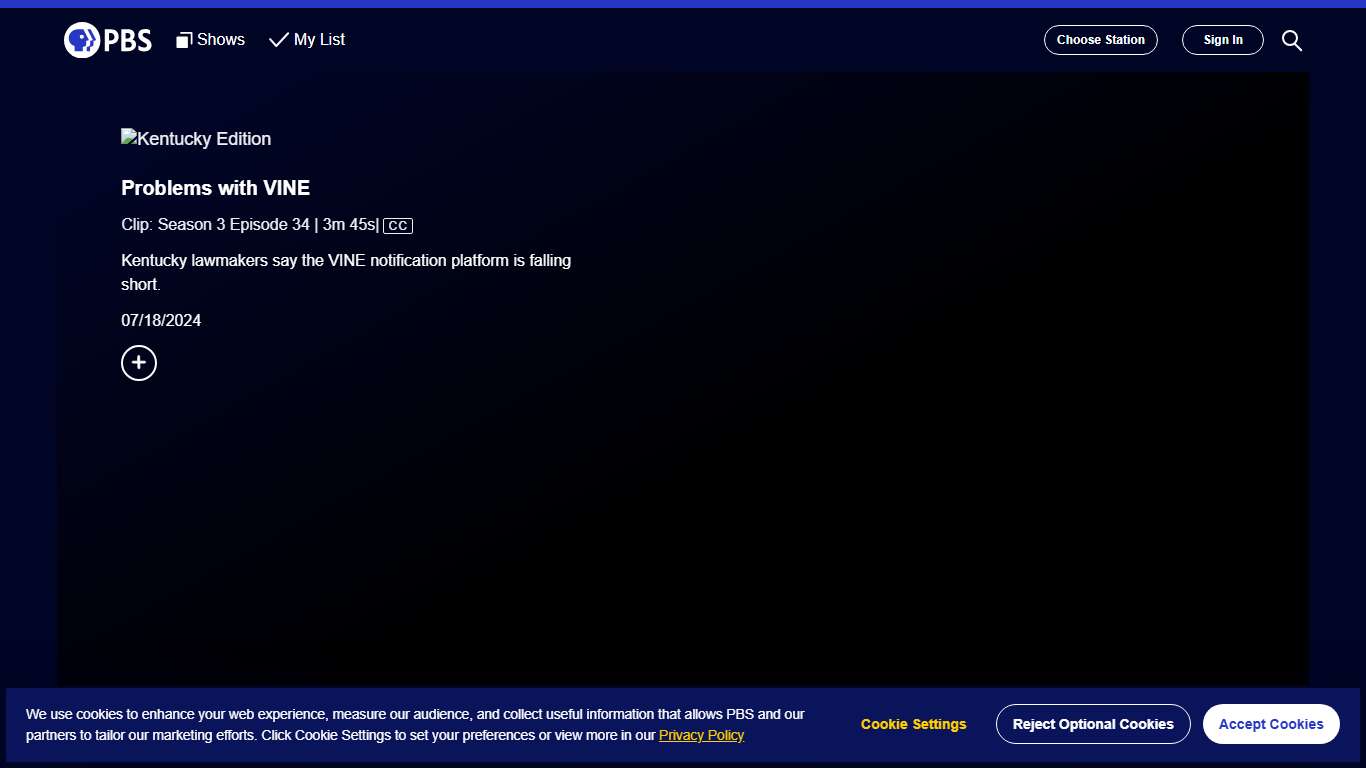 Kentucky Edition Problems with VINE Season 3 Episode 34 PBS